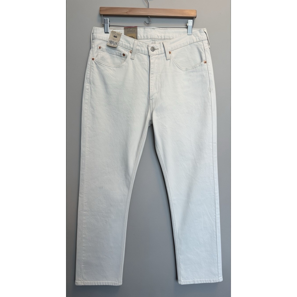 Levis 514 Straight Fit Men’s Cream Denim Jeans W34 L30 Classic 5-Pocket NWT Read